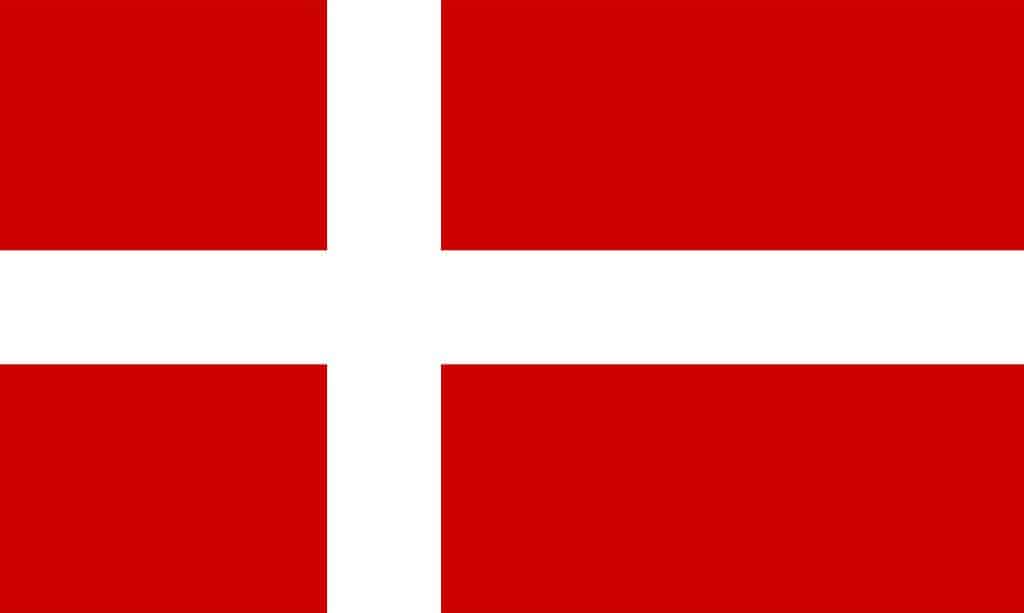 The flag of Denmark