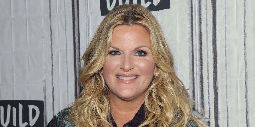 Trisha Yearwood Wears a Stunning Animal Print Top During Special Appearance