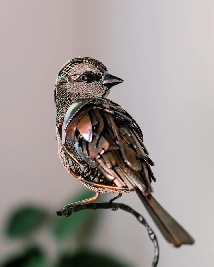 Scrap Metal Sculpture by Leah Jeffrey