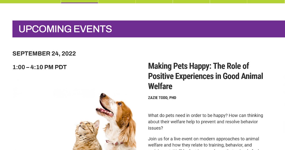 Making Pets Happy Event with the IAABC Foundation