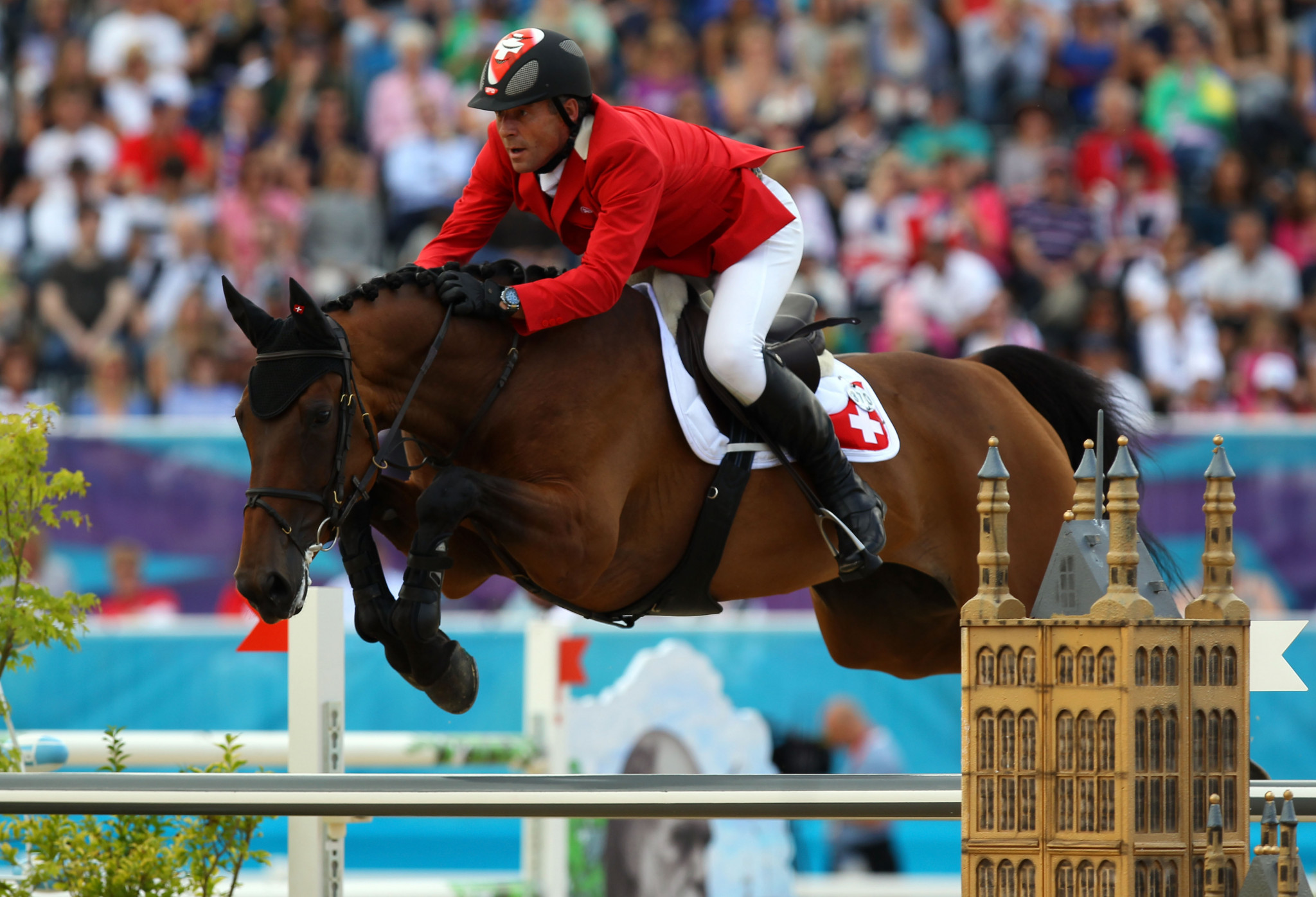 Paul Estermann riding Castlefield Eclipse during the London 2012 Olympics ©Getty Images