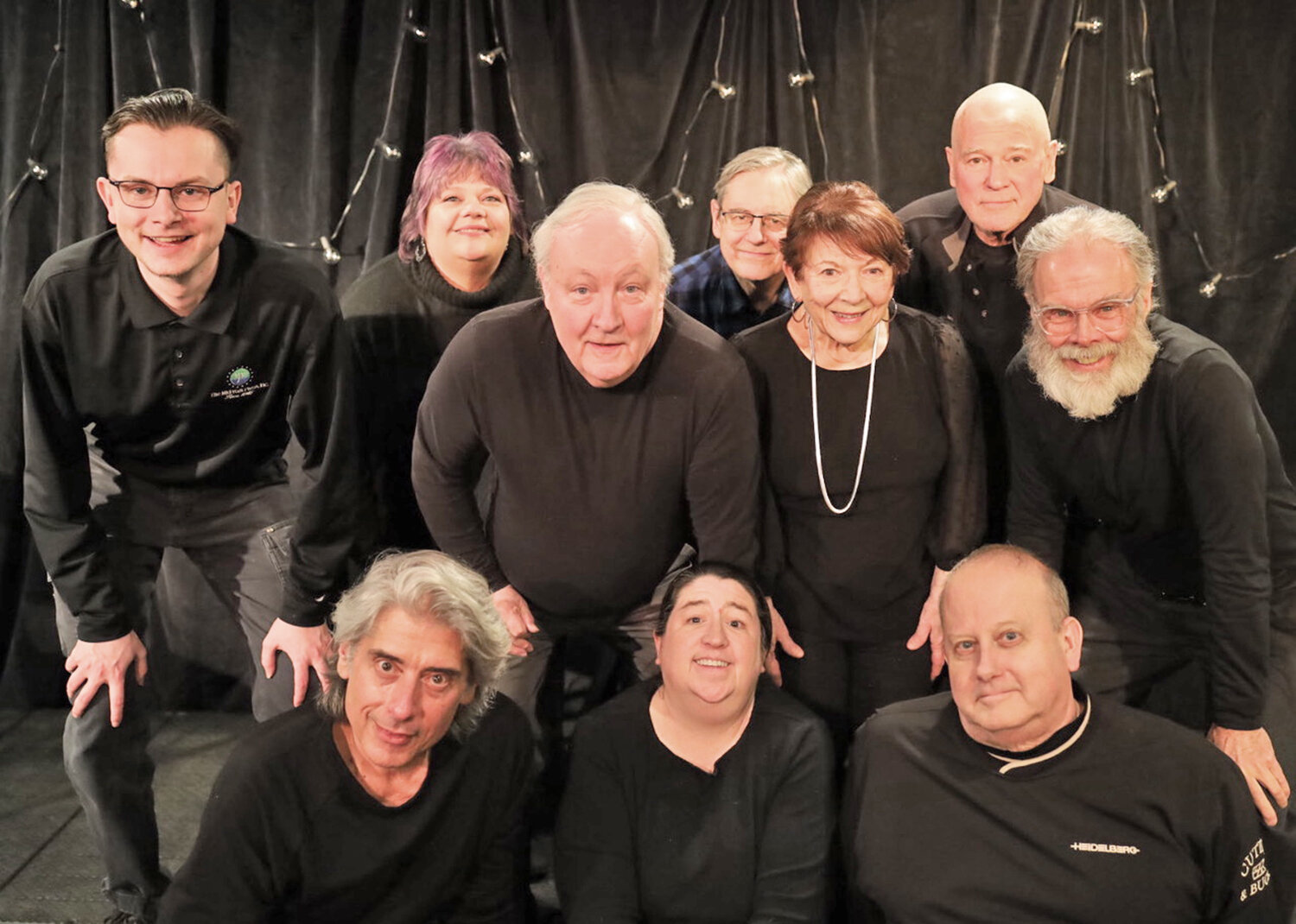 Hamilton Community Players perform “Animal House” at 7:30 p.m. April 28 and 29 at Arts at the Palace Theater Underground in Hamilton. The cast includes, front row from left, Frank Procopio, Kate Reynolds and Bob Tenney; second row from left, John Hunter Orr, Jo Ann Geller and Ted Lenio, and back row from left, Kyle Tenney, Lori Crumb, Bruce Ward and Will Doonan, plus Susan Galbraith.