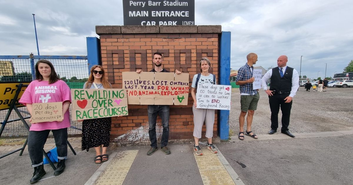 Animal rights activists target Perry Barr dog track racegoers in new protest after Michelin eatery fury