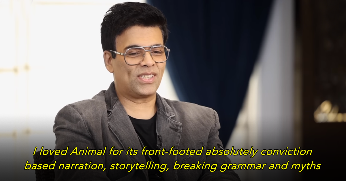 Karan Johar Says He Found 'Animal' Best Film Of The Year