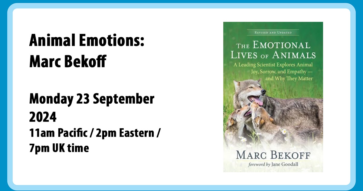 Bark! Fest Animal Emotions: Marc Bekoff PhD